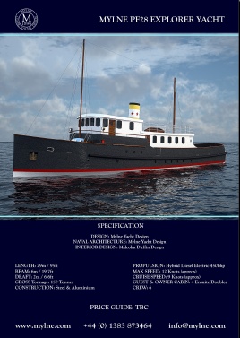 PF28 Hybrid Motor Yacht